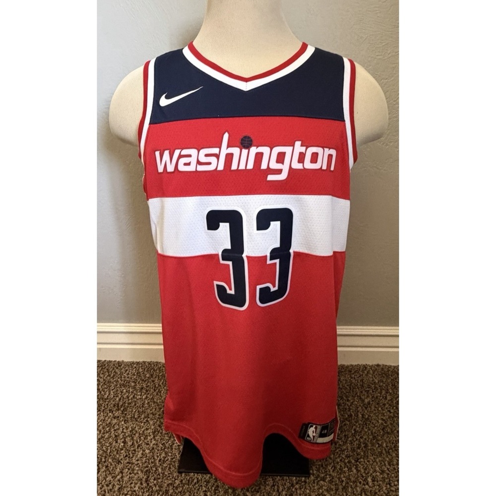 Nike Kyle Kuzma‎ #33 Washington Wizards Jersey Dri Fit Men Large NBA Red NEW!